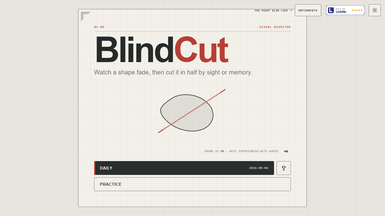 BlindCut gameplay preview