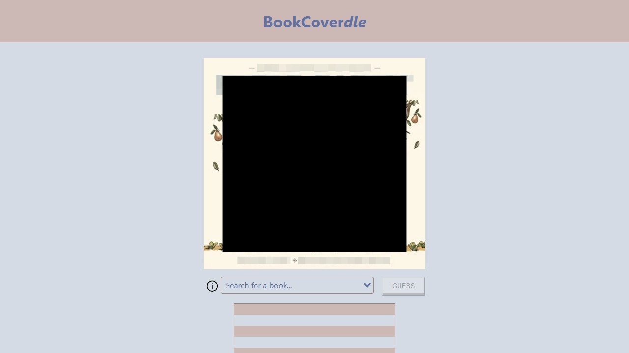 BookCoverDle gameplay preview