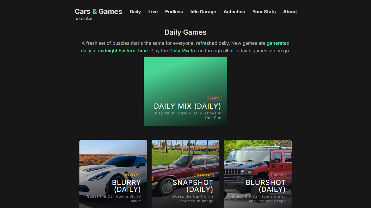 Cars and Games gameplay preview