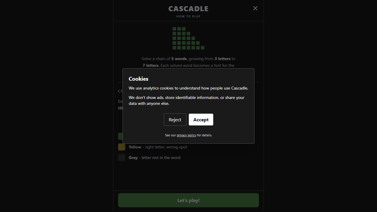 Cascadle gameplay preview