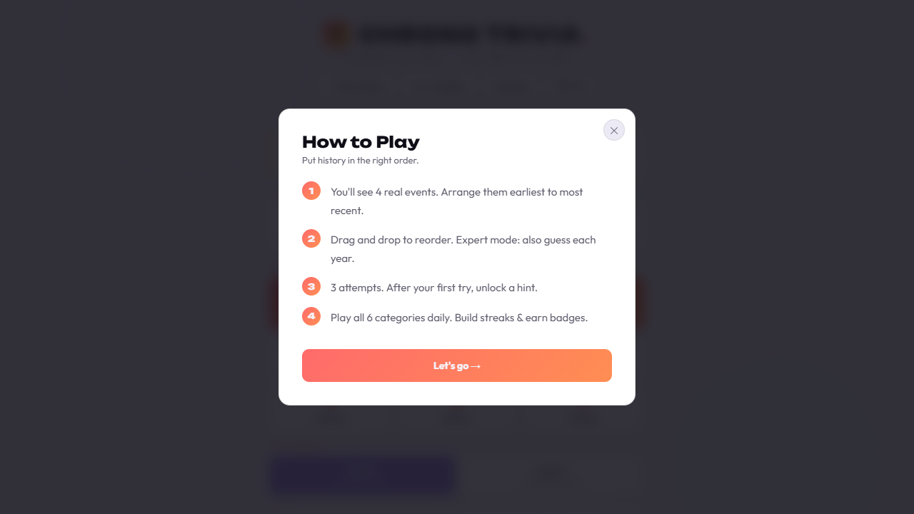 ChronoTrivia gameplay preview