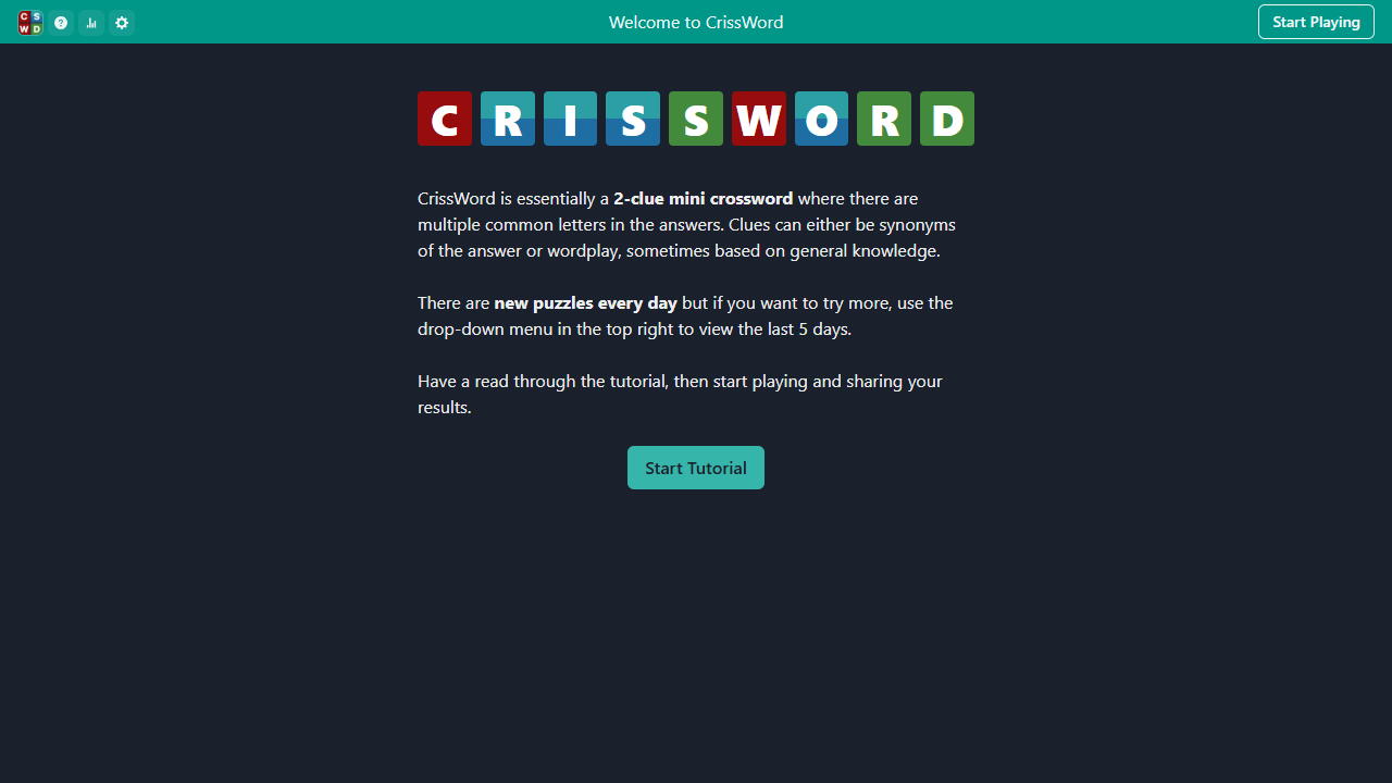CrissWord gameplay preview