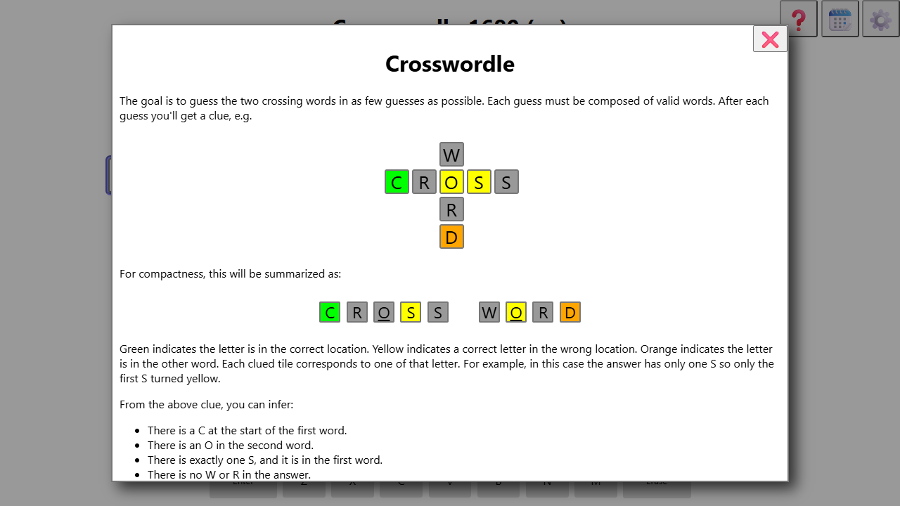 Crosswordle gameplay preview