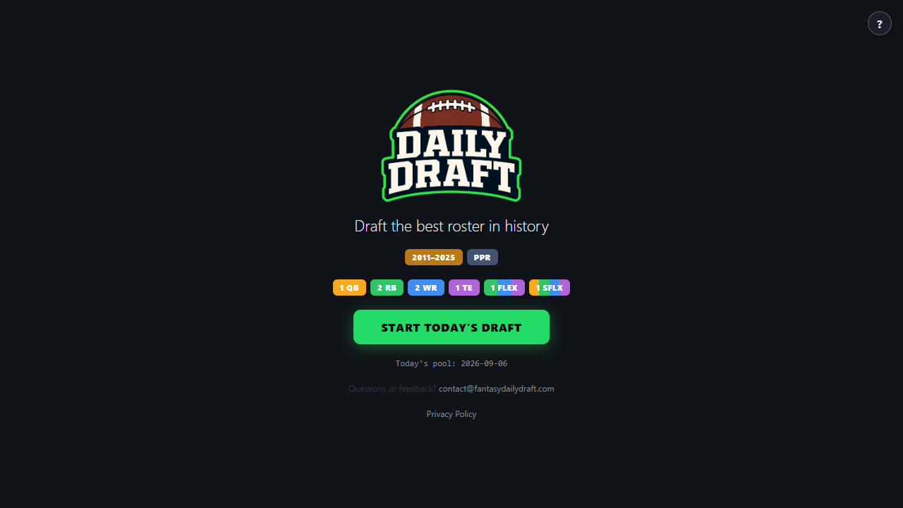 Daily Draft gameplay preview