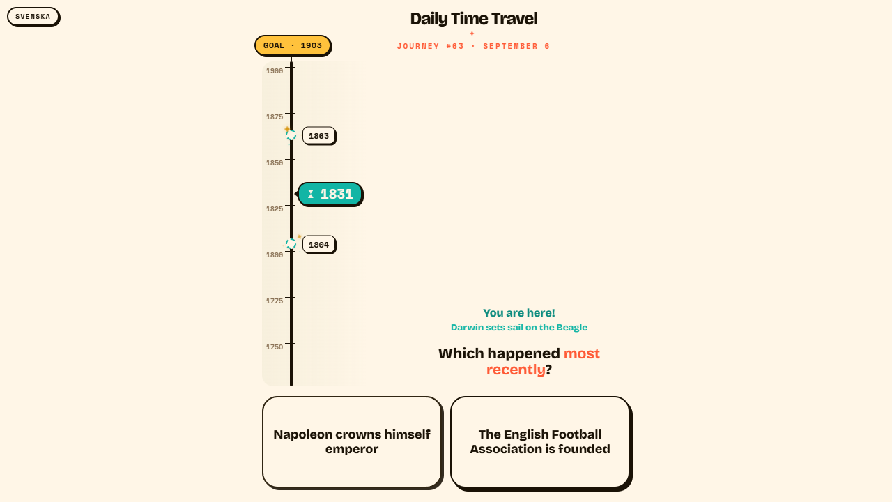 Daily Time Travel gameplay preview