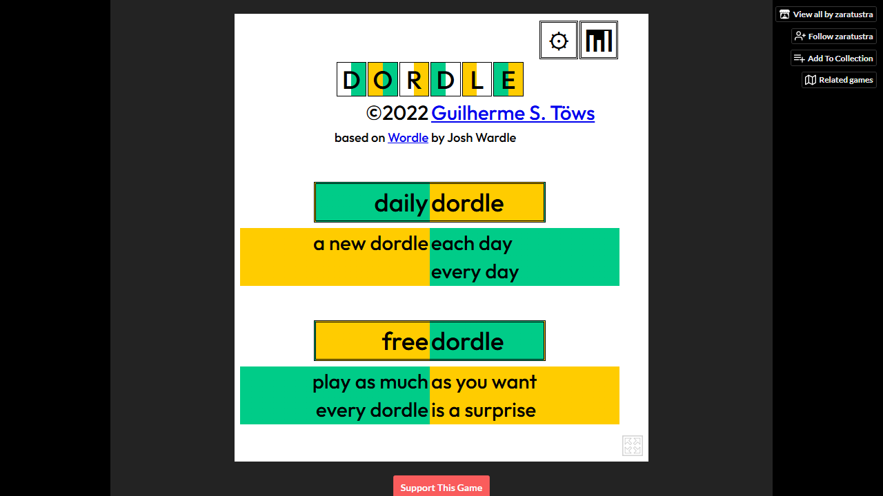 Dordle gameplay preview