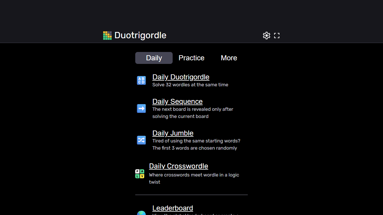 Duotrigordle gameplay preview