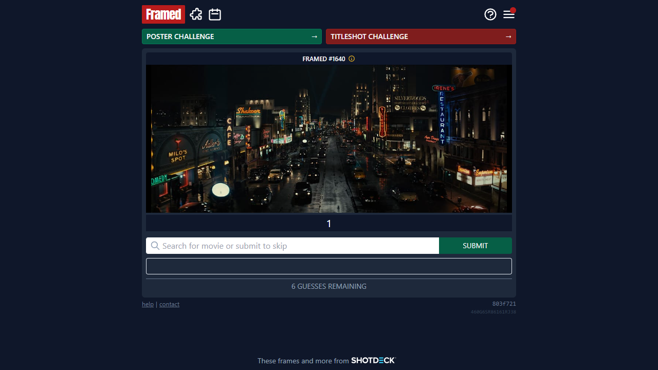 Framed gameplay preview