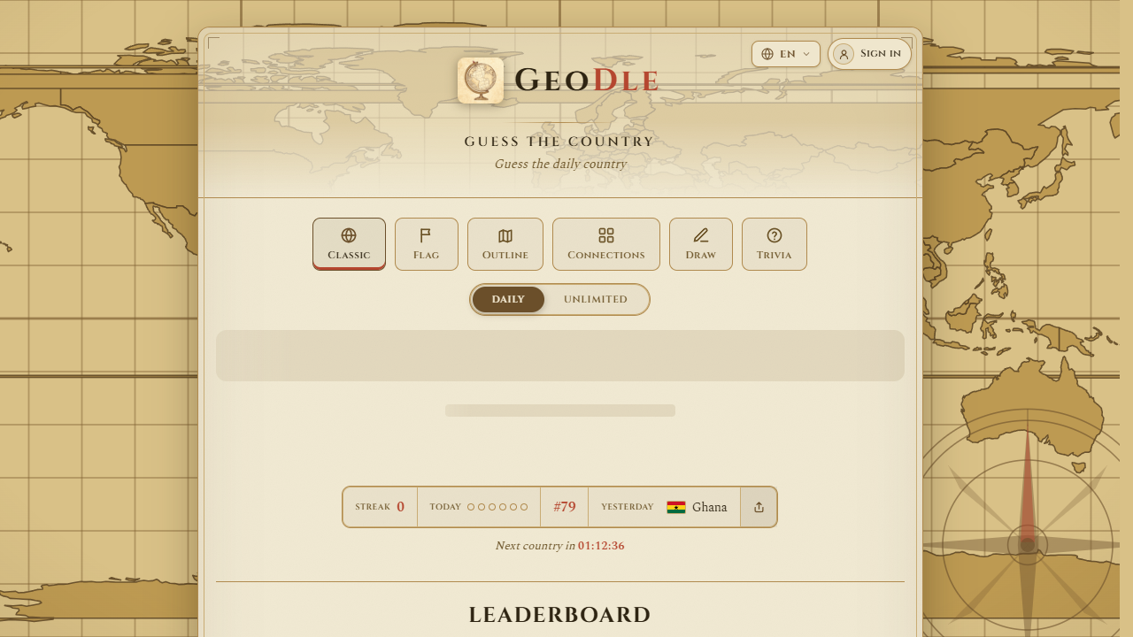 Geodle gameplay preview