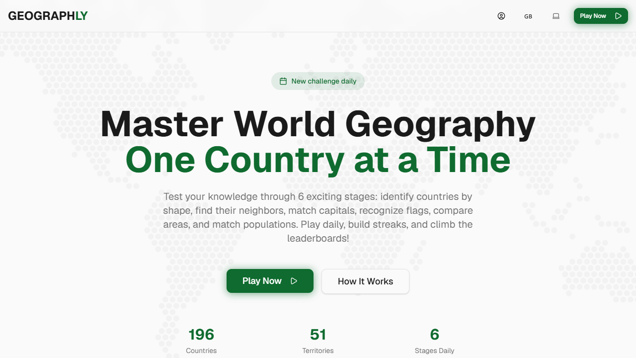 Geographly gameplay preview
