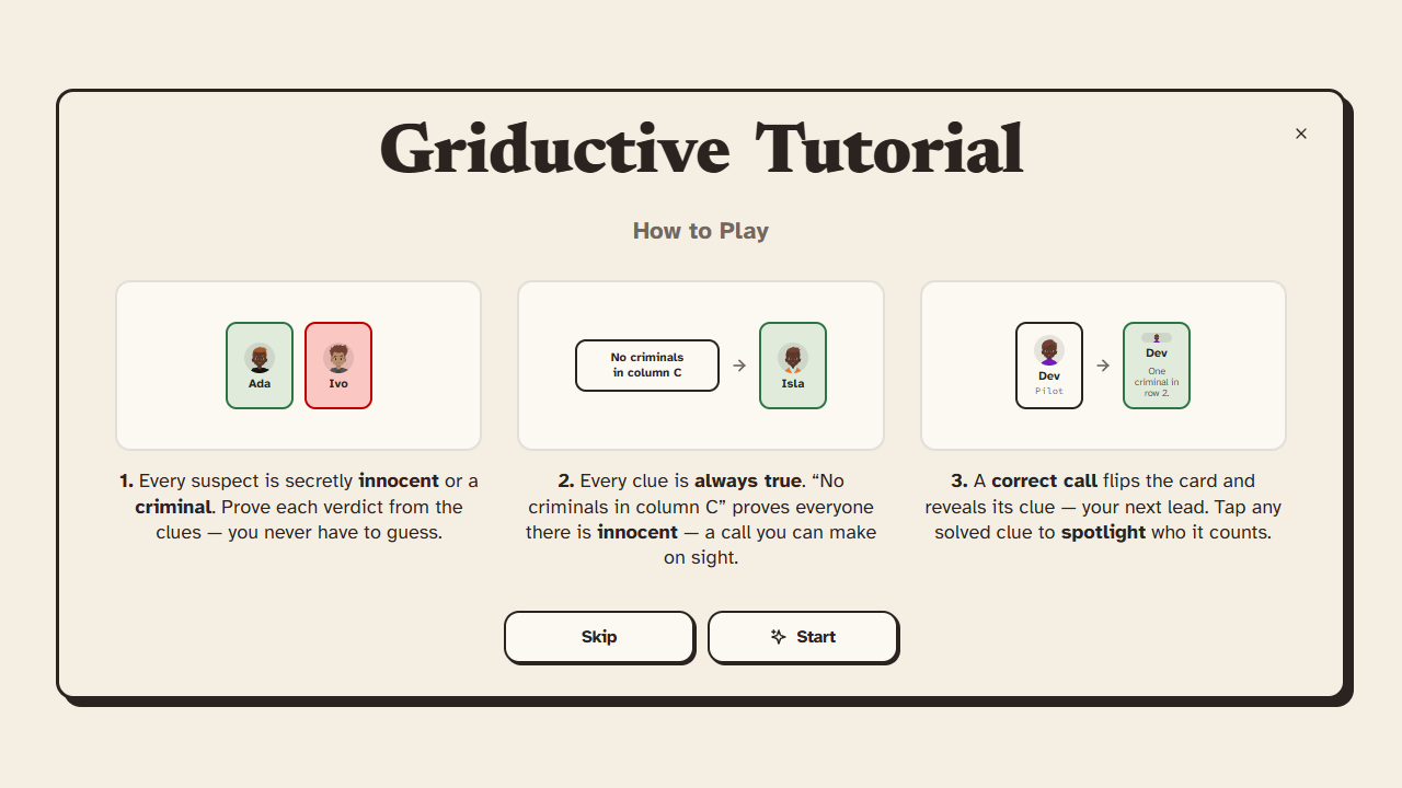 Griductive gameplay preview