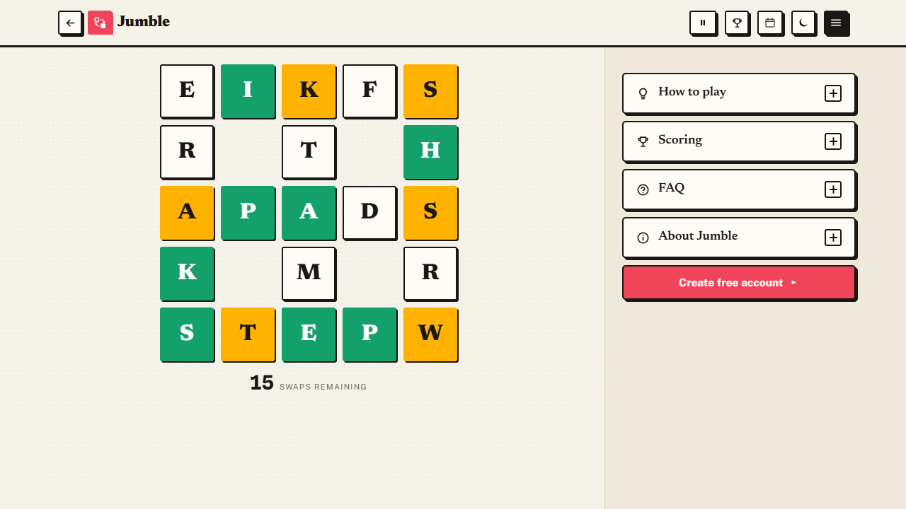 Jumble gameplay preview