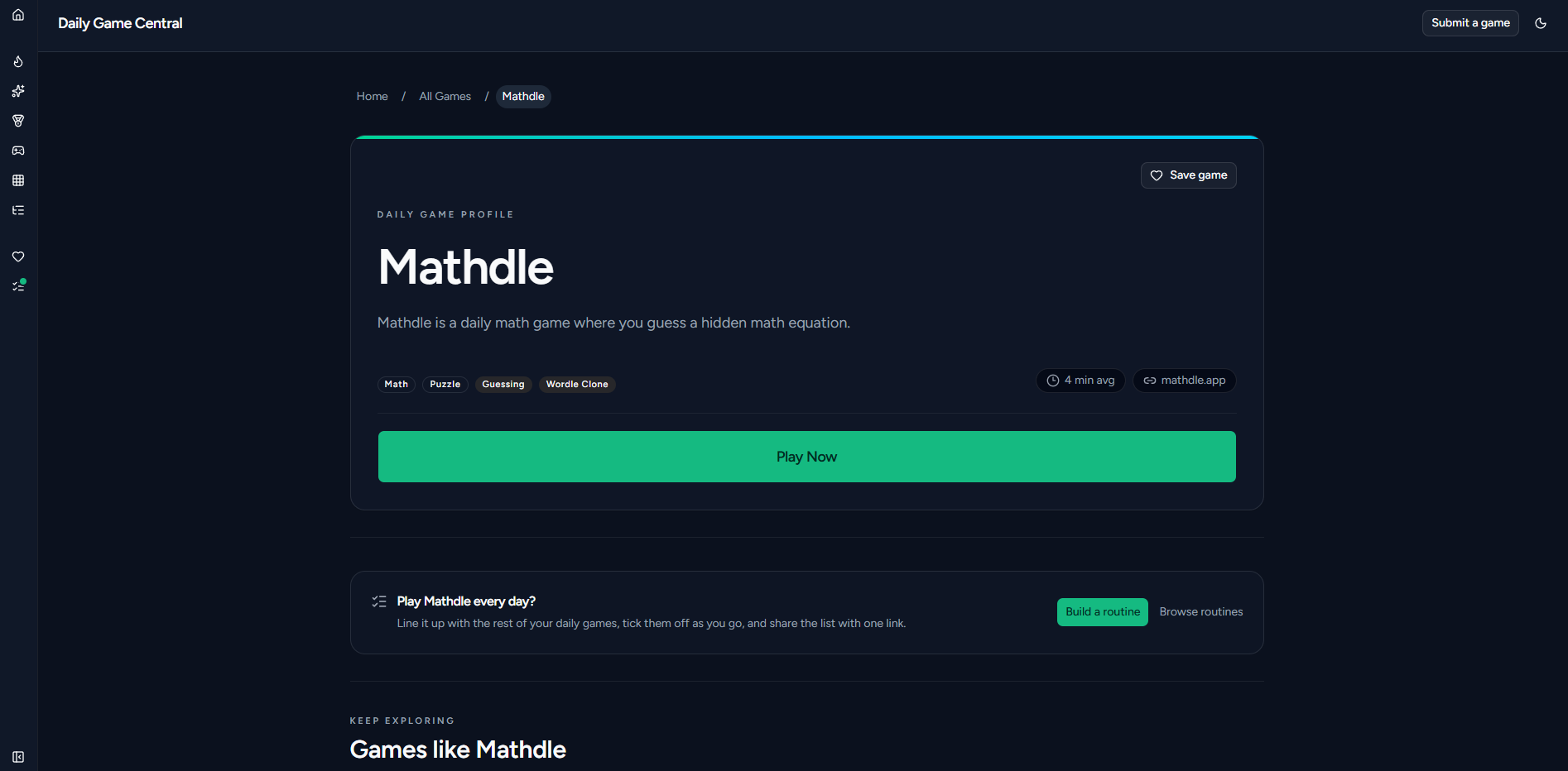 Mathdle gameplay preview