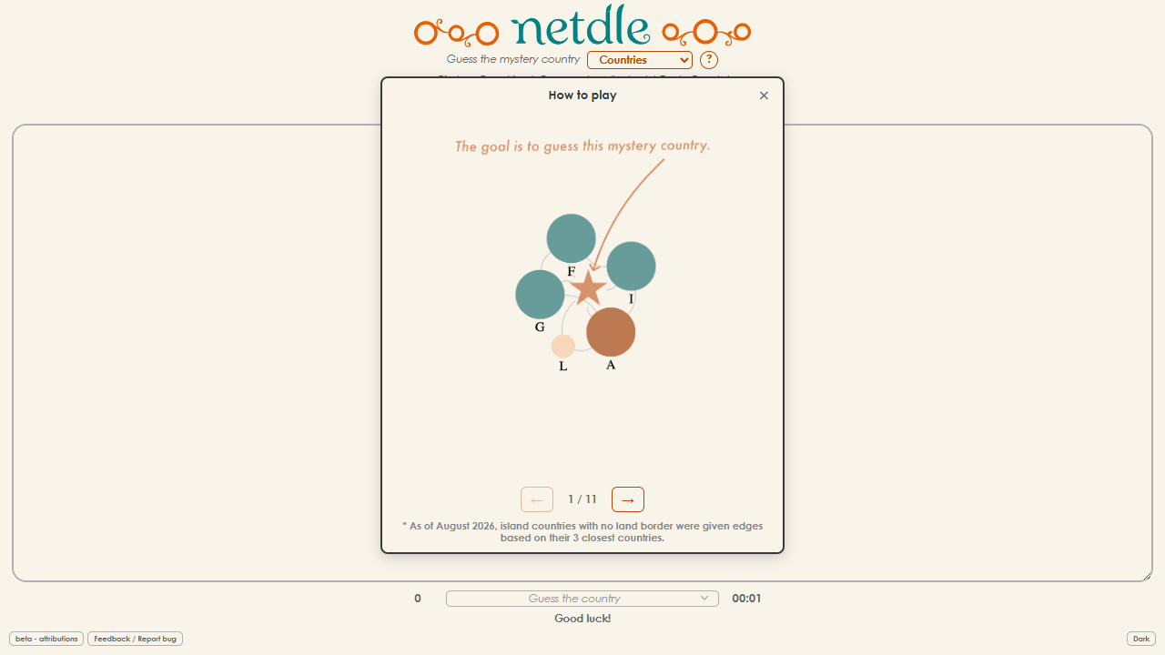 Netdle Geo gameplay preview