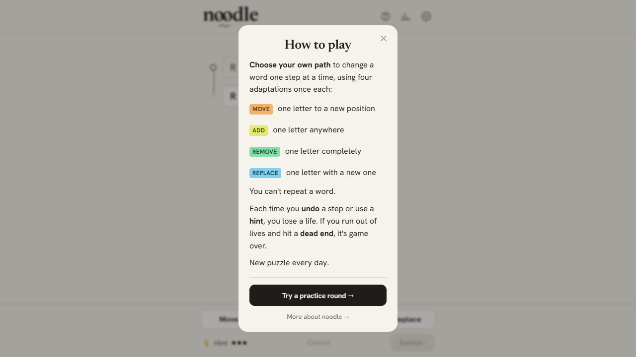 Noodle gameplay preview