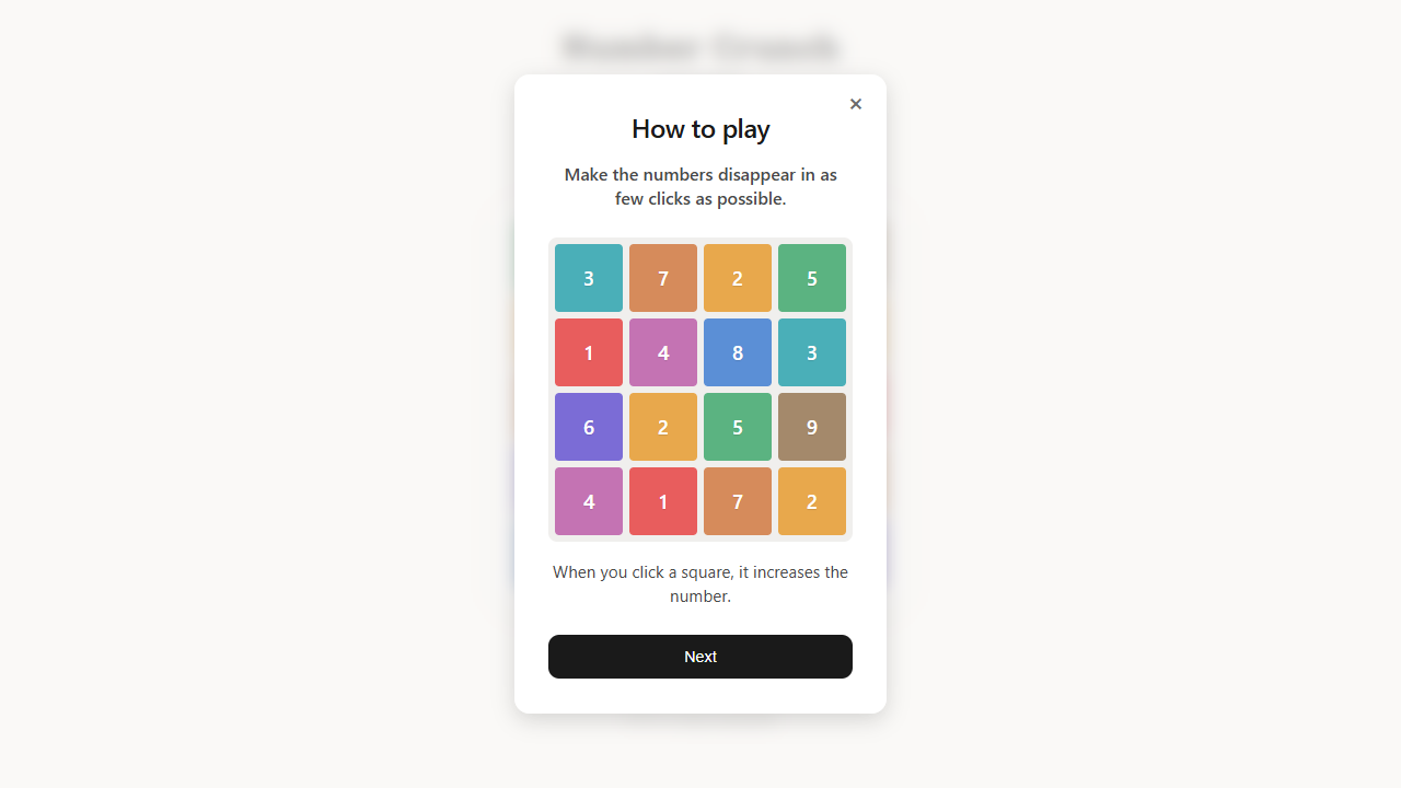 Number Crunch gameplay preview