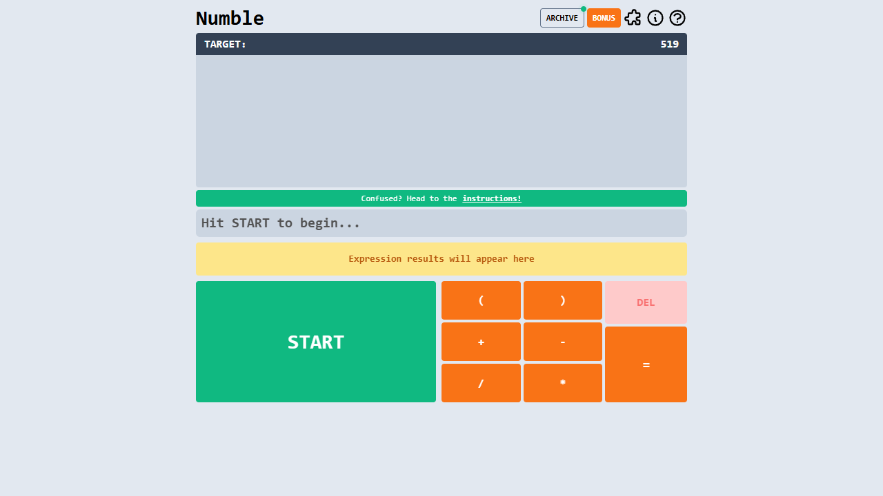 Numble gameplay preview