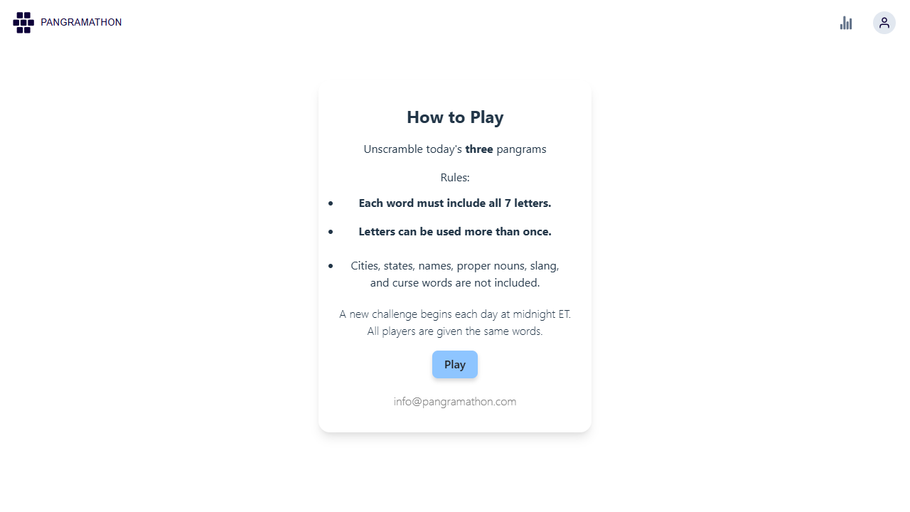 Pangramathon gameplay preview