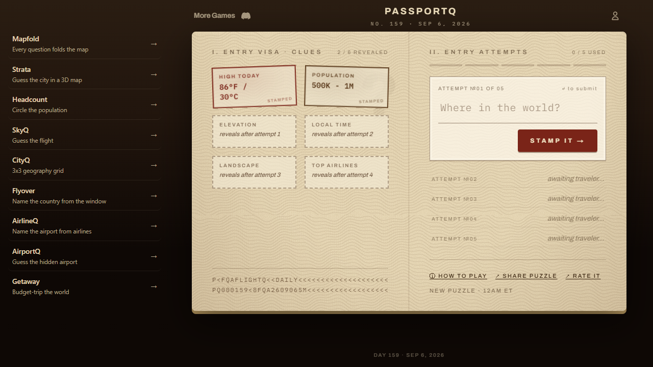 PassportQ gameplay preview