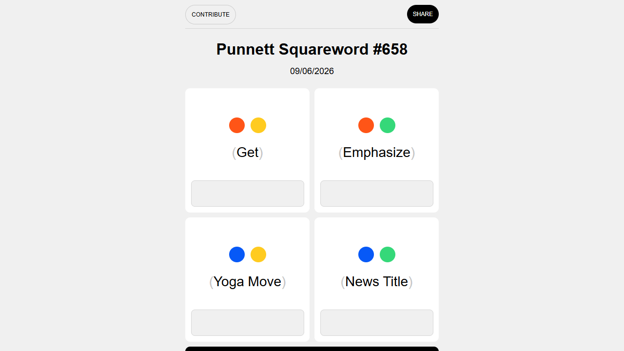 Punnett Squareword gameplay preview