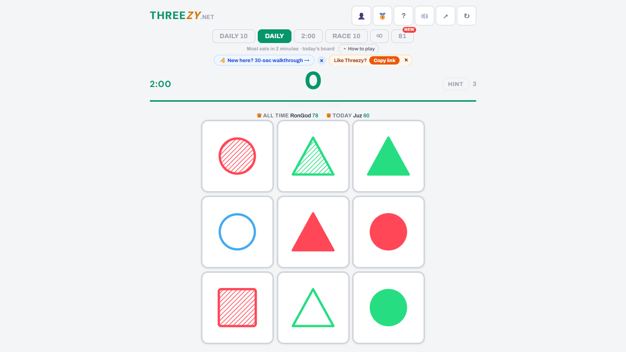 Threezy gameplay preview