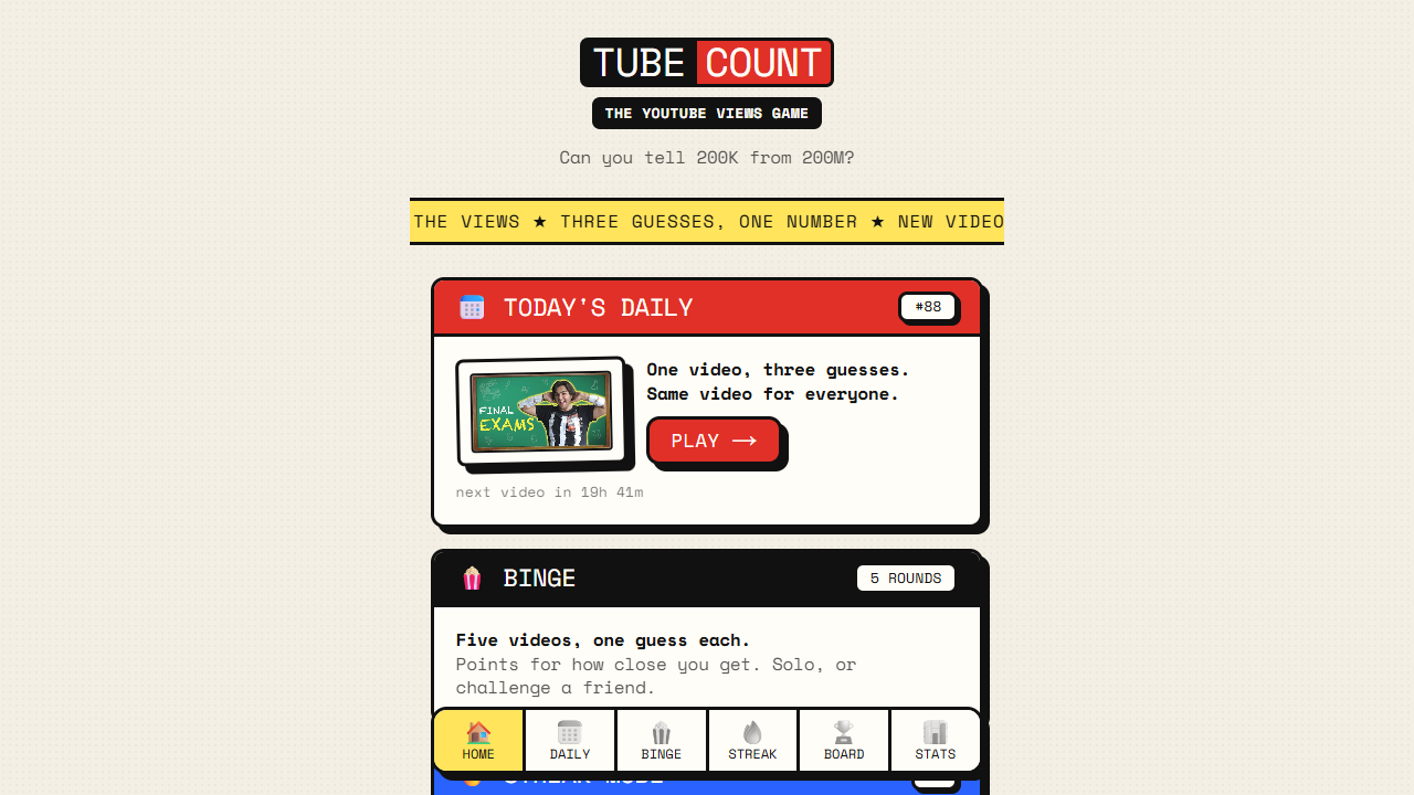 TubeCount gameplay preview