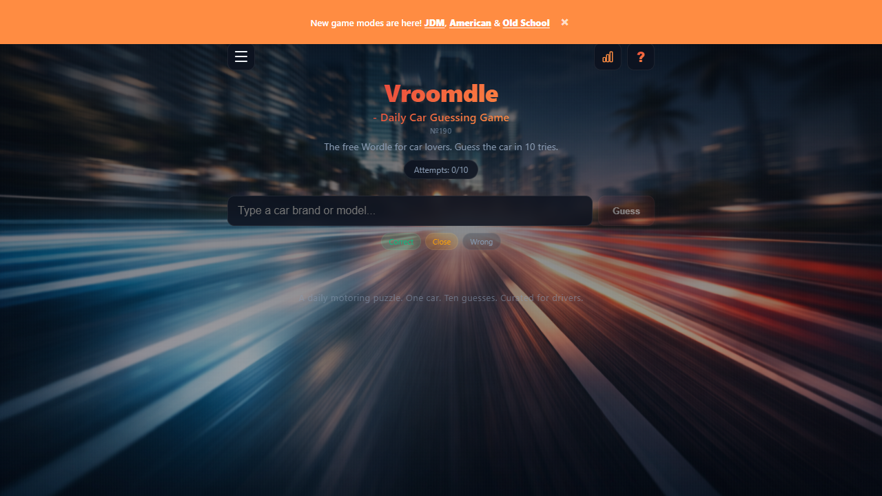Vroomdle gameplay preview