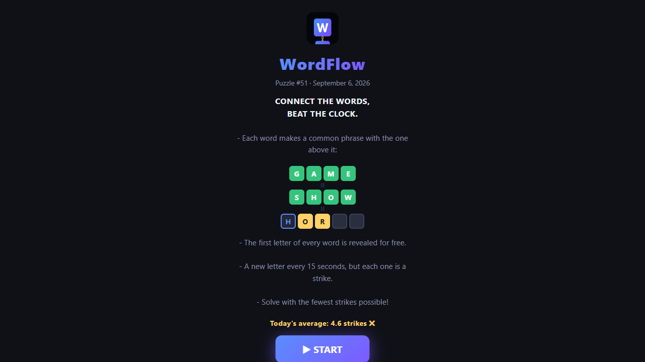 WordFlow gameplay preview