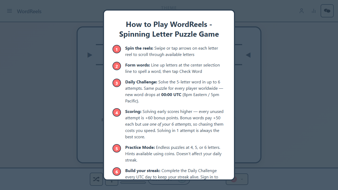 WordReels gameplay preview